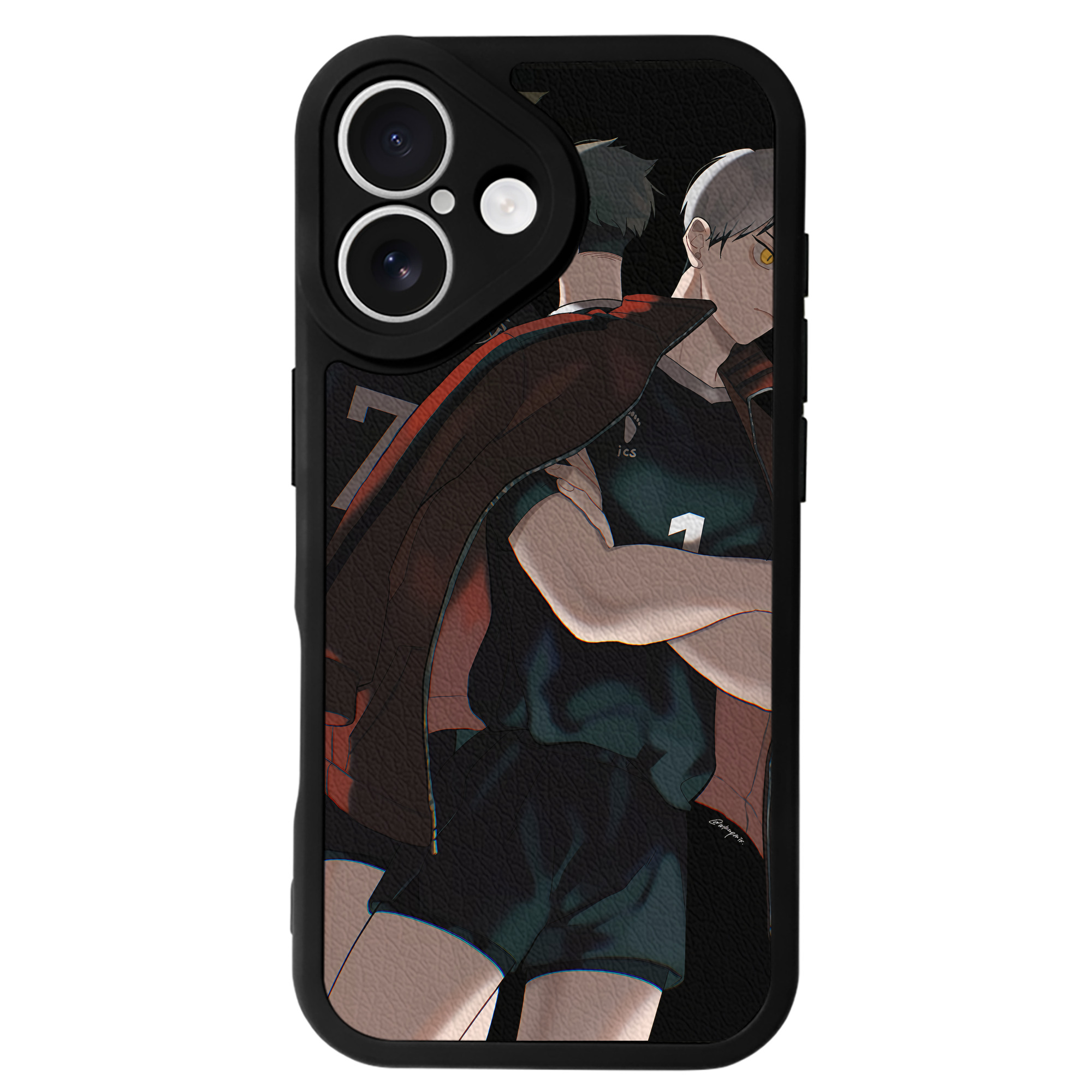（画像用） ハイキュー!! Haikyu!! 【iPhone 16シリーズ対応】シリコンスマホケース（レザー調） 材質：シリコン